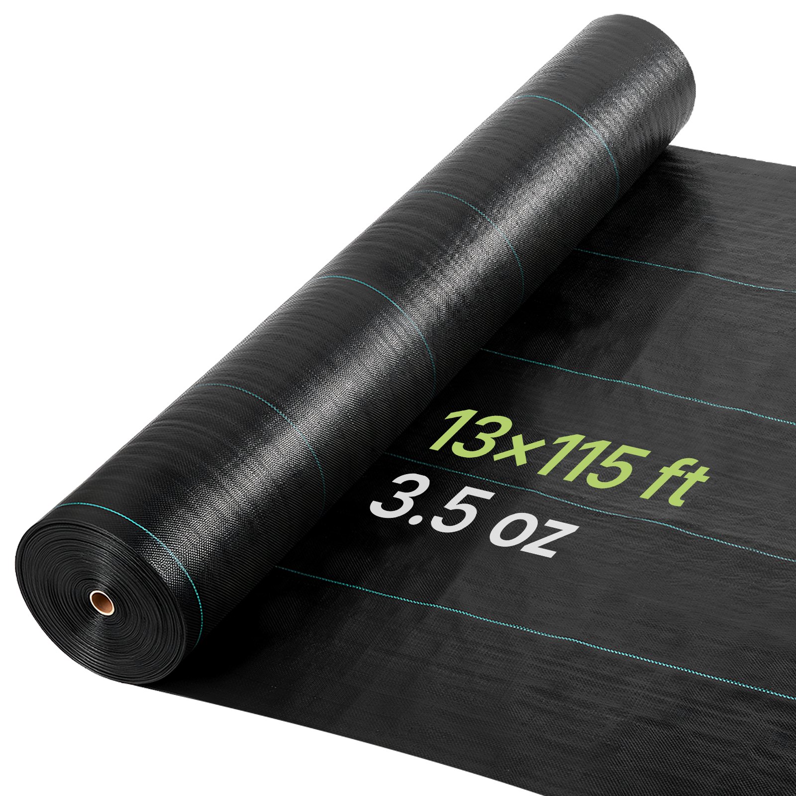 VEVOR Weed Barrier Fabric Heavy Duty, 4x35.1m 99.2g Landscape Fabric, Woven Weed Blocker Fabrics, Garden Fabrics Weeds Barrier, Weeds Control Ground Cover, Geotextile Webbing, Gardening Mat, Black