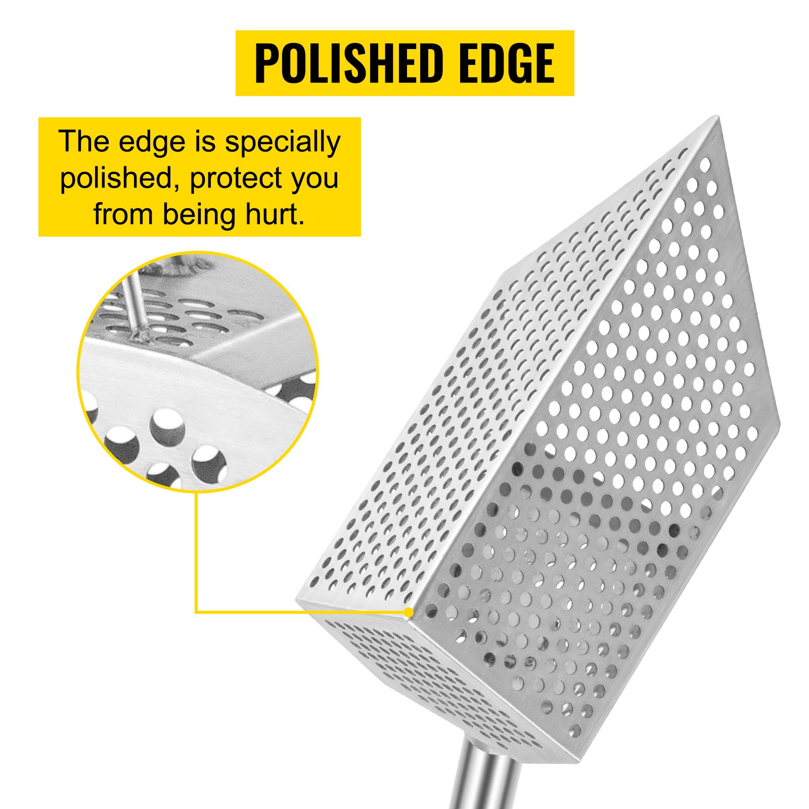 VEVOR Metallo Rilevatore Diametro 10mm Sabbia Scoop in Acciaio 2mm di Spessore