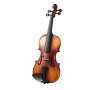 VEVOR Set di Violino 340 mm Set Completo per Violino con Custodia Rigida, Colofonia, Archetto, Spalliera, Ponticello, Accordatore e Corde Extra, Strumenti Musicali per Adulti, Studenti, Marrone Opaco