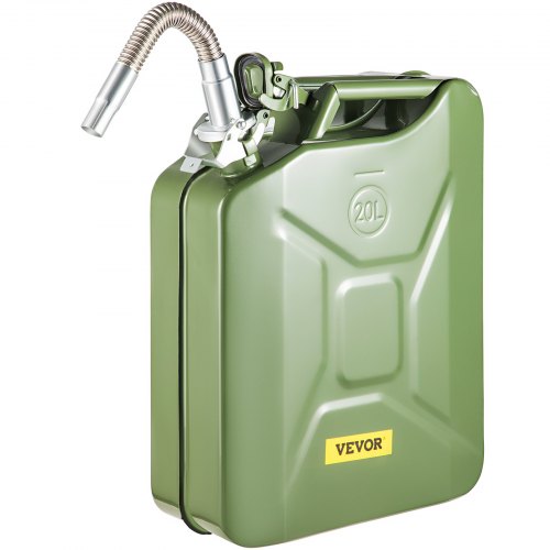 Tanica Carburante In Acciaio Inox 10L Con Tubo - Serbatoio Portatile Per Benzina Diesel