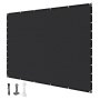 VEVOR Vela Ombreggiante con Protezione Solare, 305 x 305 cm, per Pergolato con Occhielli in Acciaio Inox, Telo Ombreggiante con Materiale HDPE, per Esterno Patio Giardino Cortile, Nero