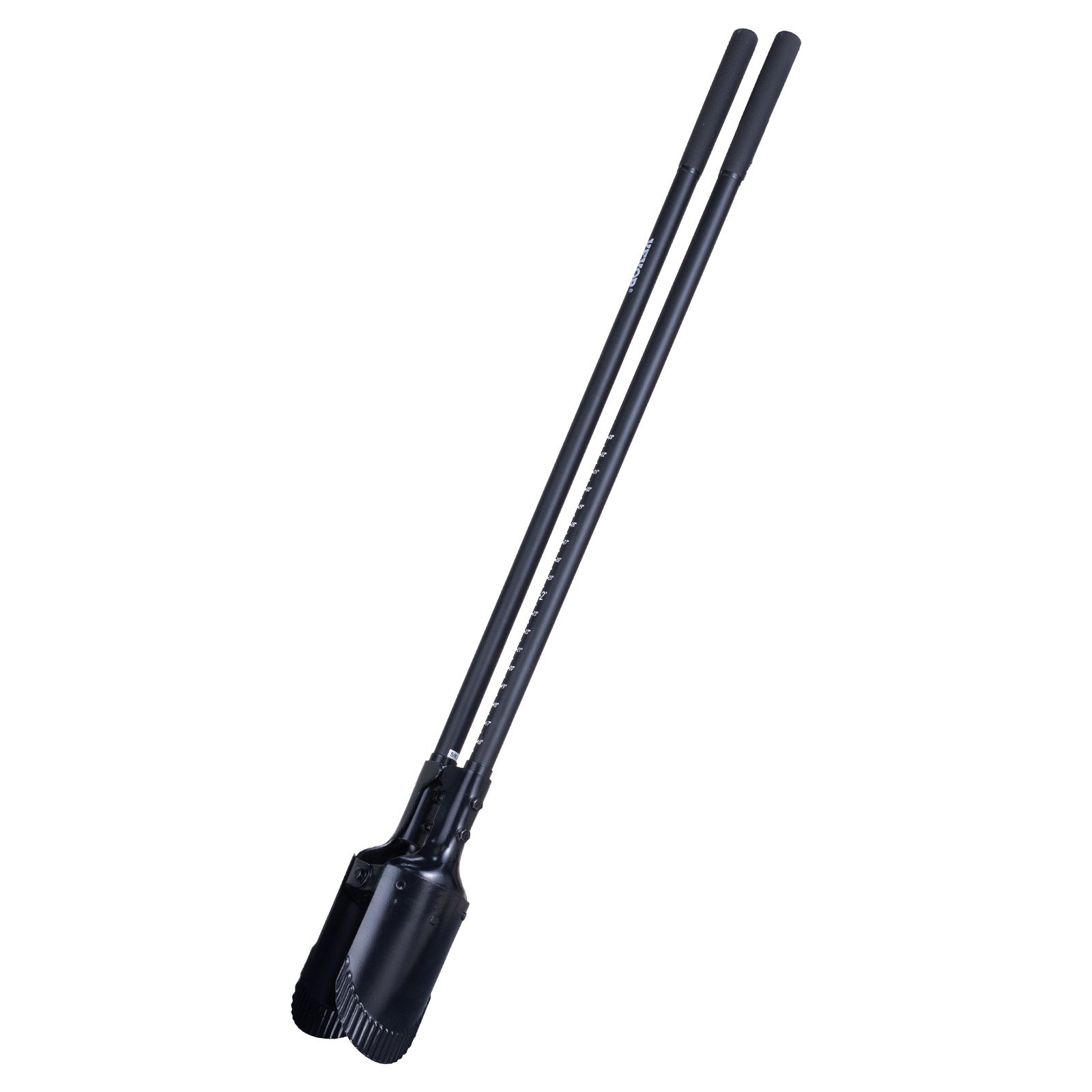 VEVOR Trivella per Pali Impieghi Gravosi con Manico in Fibra di Vetro, Trivella Manuale con Scala Graduata e Lama in Metallo, Strumento per Scavare Giardinaggio all'Aperto Spazio 145 mm