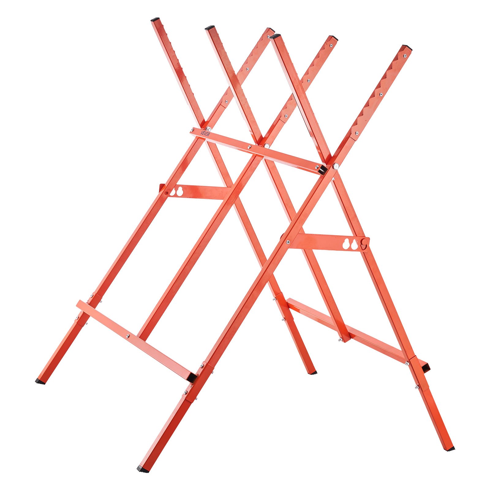 VEVOR Cavalletto per Tagliare Legno Capacità di Carico 117,9 kg, Supporto Taglialegna Pieghevole, Altezza Regolabile, Cavalletto per Lavorazione del Legno, Carpentieri, Falegnami Fai da te