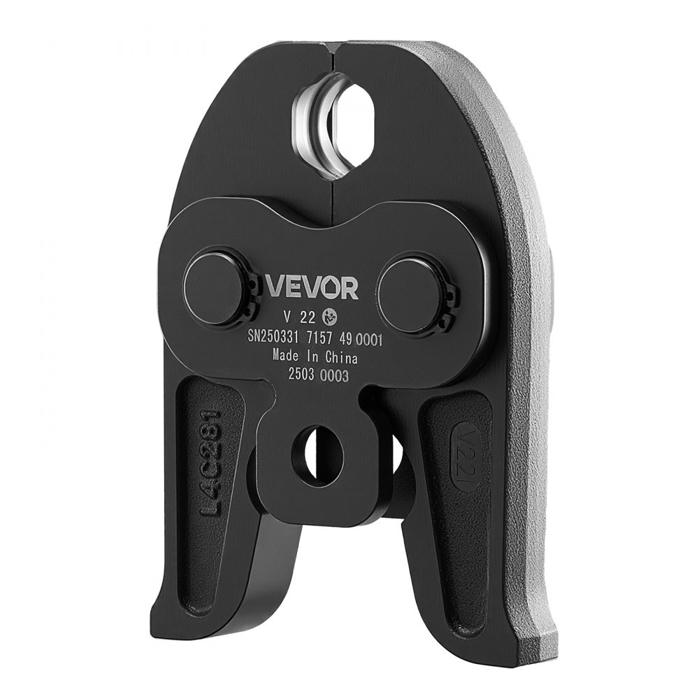 VEVOR Ganascia di Pressatura V22, Ganascia da 22 mm per Tubi in Acciaio Inossidabile a V Attrezzatura per Crimpatura in Acciaio Cementato Compatibili con Utensili di Pressatura Standard