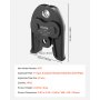 VEVOR Ganascia di Pressatura V22, Ganascia da 22 mm per Tubi in Acciaio Inossidabile a V Attrezzatura per Crimpatura in Acciaio Cementato Compatibili con Utensili di Pressatura Standard