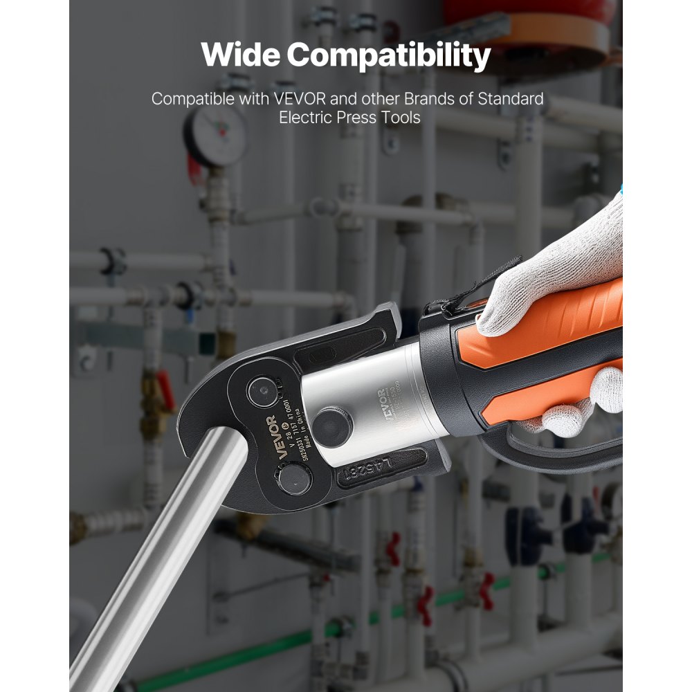 VEVOR Ganascia di Pressatura V28, Ganascia da 28 mm per Tubi in Acciaio Inossidabile a V Attrezzatura per Crimpatura in Acciaio Cementato Compatibili con Utensili di Pressatura Standard