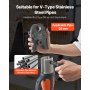 VEVOR Ganascia di Pressatura V28, Ganascia da 28 mm per Tubi in Acciaio Inossidabile a V Attrezzatura per Crimpatura in Acciaio Cementato Compatibili con Utensili di Pressatura Standard