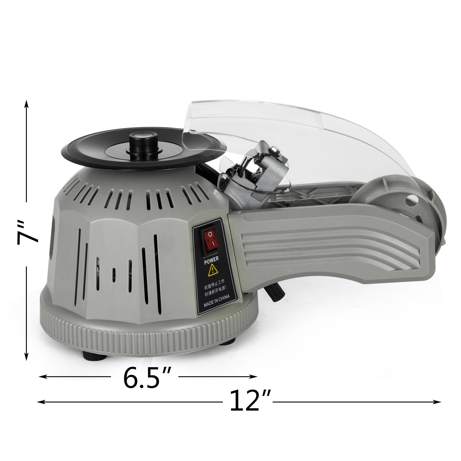 VEVOR Dispenser Automatico Nastro Adesivo, Distributore di Nastro da 160W, Elettrico Taglierina in Acciaio e ABS, Macchina Imballatrice, Tagliatrice Nastro, Larghezza Nastro 3-25mm