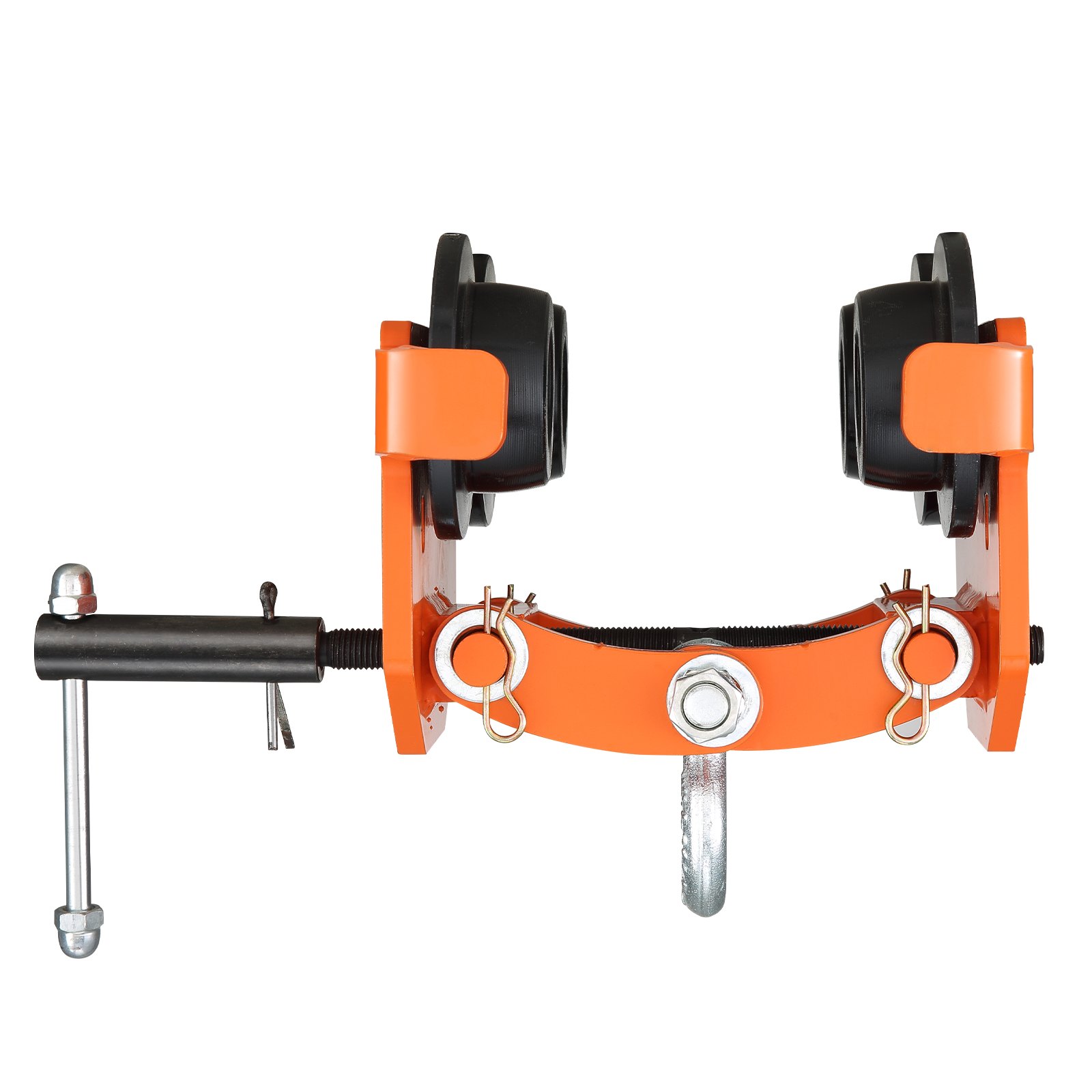 VEVOR Carrello per Paranco Capacità di Carico max. 2T, Carrello per Trave di Spinta Larghezza Regolabile 71-170,2 mm, Carrello per Paranco da Garage Officina in Acciaio Legato con Ruote per Travi a I