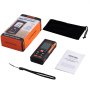 VEVOR Misuratore Laser di Distanza 1,5mm 50m Schermo LCD 2 Pollici con Livelle a Bolla d'Aria Memoria 99 Gruppi di Dati, Telemetro Laser Precisione 1,5mm per Misurazione di Distanze Aree Volumi Angoli