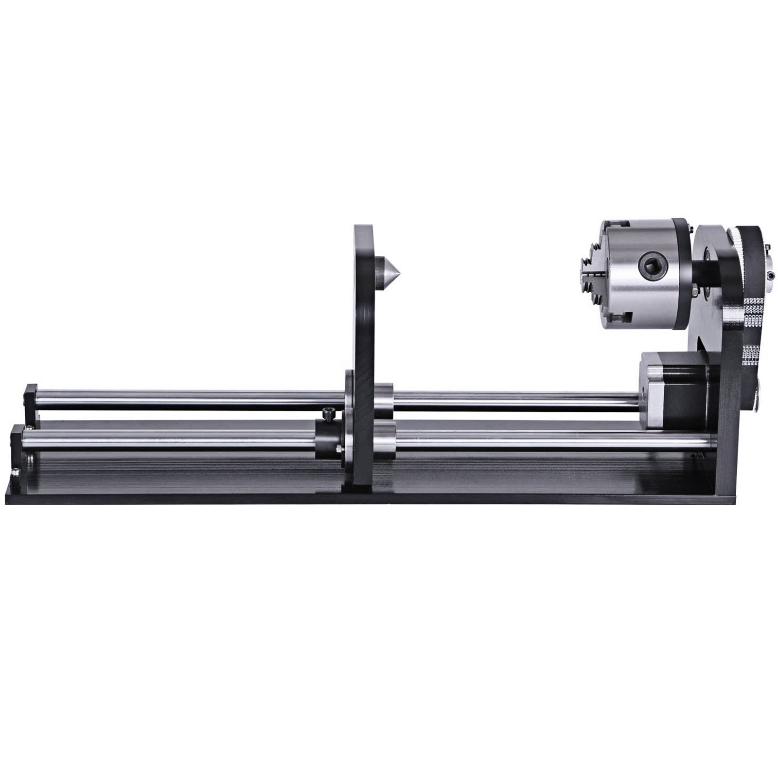 VEVOR Accessorio per Asse Rotante Accessorio per Router a controllo numerico Asse Rotante con Attacco rotante 80mm a 3 Ganasce 230mm per Macchina per Incisore Laser