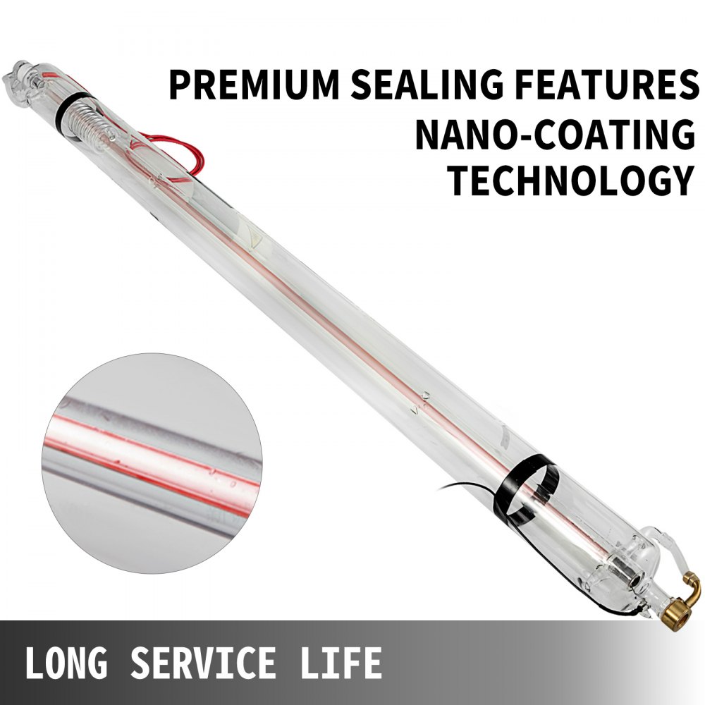 VEVOR Laser Tube CO2 Laser Tube 130W 1630mm per Macchina per Incisione e Taglio Laser
