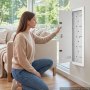 VEVOR Scatola Gestione Cablaggio Strutturato da Parete Pannello 995x297 mm Contenitore Cavi Elettrici Multimediale, Acciaio Laminato a Freddo, da Incasso, Coperchio Incernierato, Sportello Ventilato
