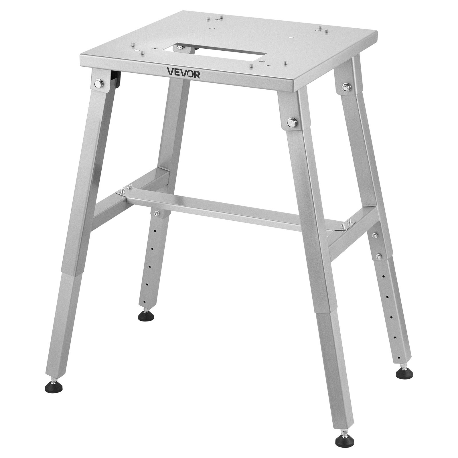 VEVOR Supporto per Troncatrice a Nastro per Carne Ossa, Accessorio Base per Troncatrice Elettrica a Nastro per Carne Ossa Altezza Regolabile 60–100 cm Telaio a Forma di H Piedini Antiscivolo