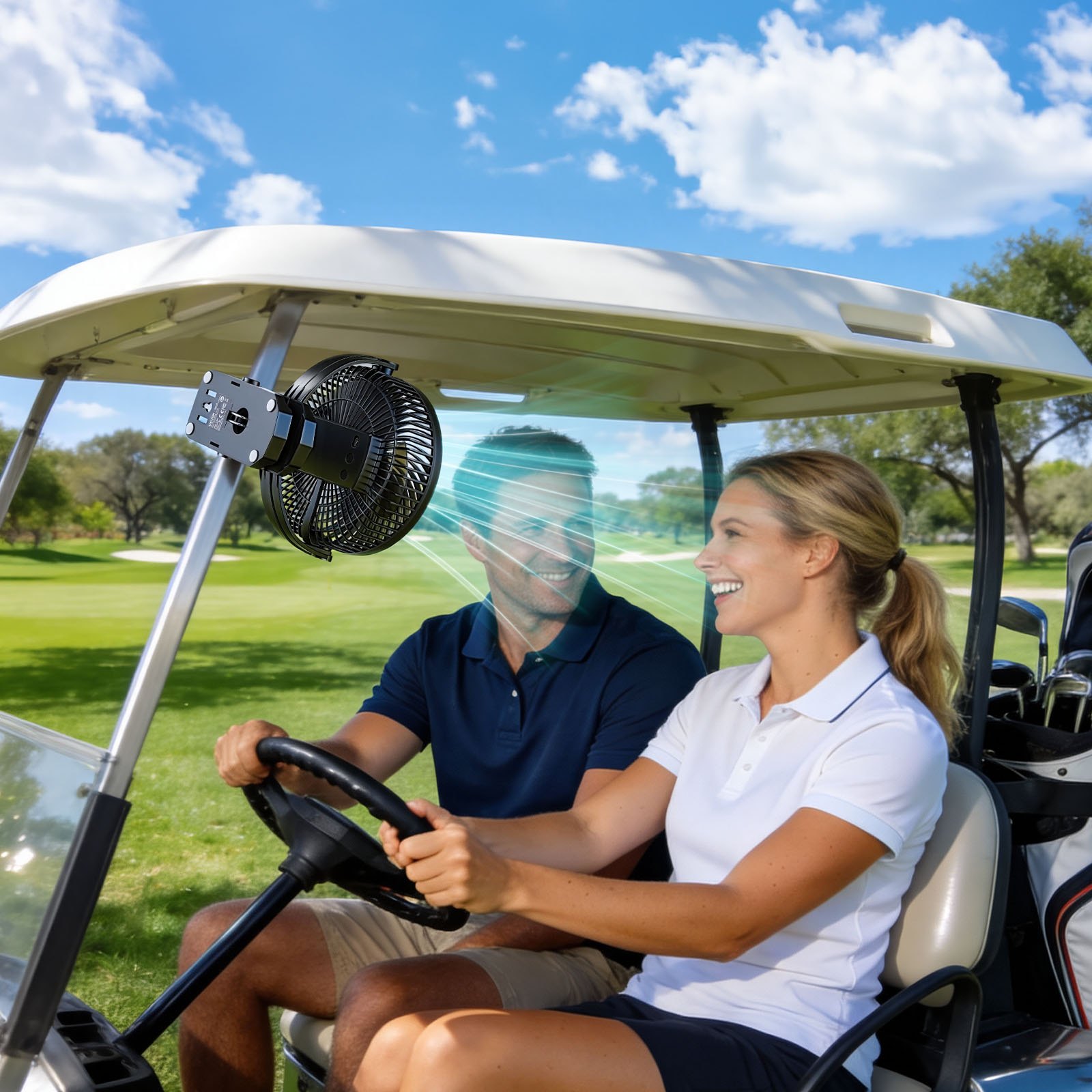 VEVOR Ventilatore Portatile a Clip, Ventilatore da Tavolo con Clip, Ricaricabile con Porta USB e Luce, 3 Velocità e Modalità di Circolazione, Flusso d'Aria Potente, Morsetto Robusto, per Campeggio