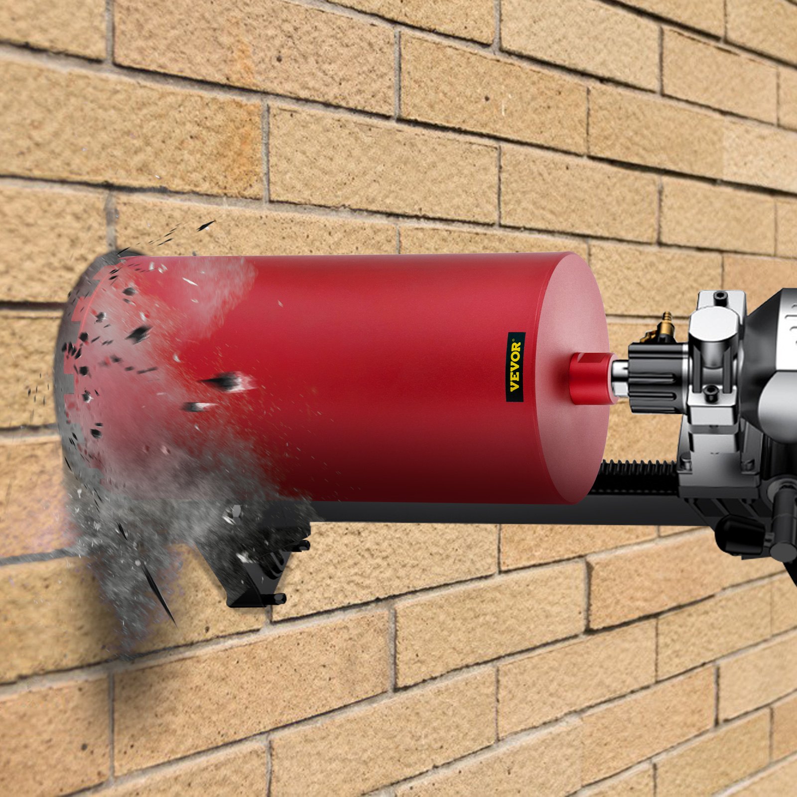 VEVOR Punta Diamantata, Diametro della Punta 8 pollici / 203 mm 7,7 kg Frese a Tazza Diamantate e Lega di Alluminio per La Perforazione di Cemento Duro, Muratura, Mattoni Duri e Altri Materiali Duri