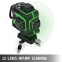 3d 12 Linee Livello Laser Rotativo Verde Autolivellante Vertical Misurazione