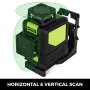 Verde Livella Laser Rotante 8 Linee Autolivellante Automatico Orizzontale