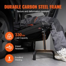VEVOR Carrozzina Sotto Cruscotto Garage con Ruote Regolabile Altezza 149,7 kg