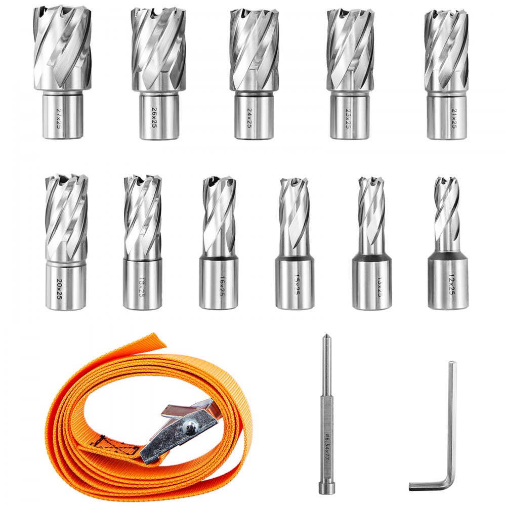 VEVOR Trapano Magnetico da Banco Diamante Macchina per Carotaggio con 11 Punte