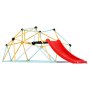 VEVOR Cupola da Arrampicata Geometrica per Bambini da 3 a 9 Anni, Arrampicatoio a Cupola 244 cm con Scivolo, Supporta 272 kg, con Maniglia da Arrampicata, Parco Giochi per Interni ed Esterni,