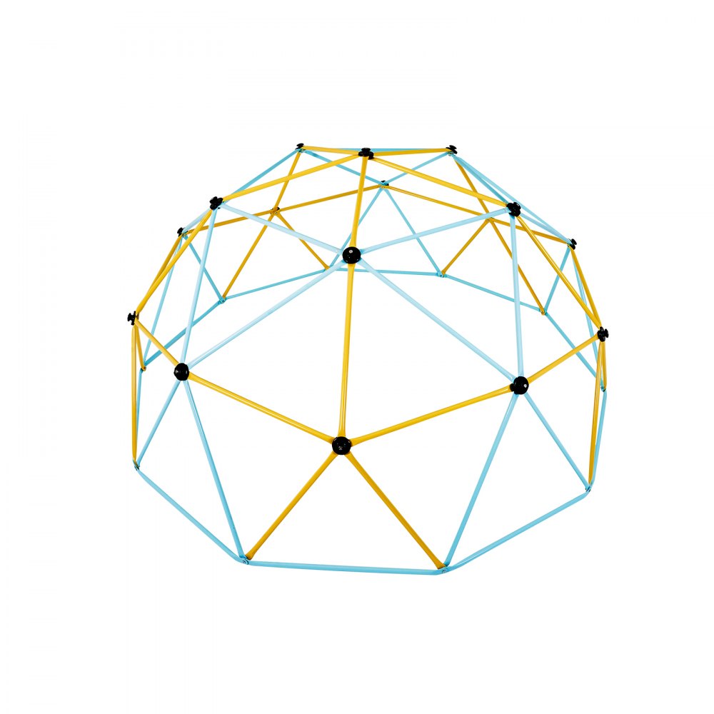 VEVOR Cupola da Arrampicata Geometrica per Bambini da 3 a 10 Anni, 305 cm, Supporta 340 kg, con Maniglia da Arrampicata, Montaggio Facile, Parco Giochi da Esterno Giardino, Cortile