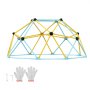 VEVOR Cupola da Arrampicata Geometrica per Bambini da 3 a 9 Anni, Cupola da Arrampicata 183cm, Supporta 600 libbre, Maniglia da Arrampicata, Montaggio Facile, Parco Giochi all'Aperto, Cortile