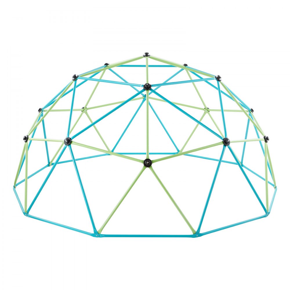 VEVOR Struttura da Arrampicata Geometrica a Cupola Larghezza 305 cm con Altalena e Amaca, Capacità di Carico 453 kg, Attrezzatura da Arrampicata per Bambini dai 3 ai 10 Anni, Parco Giochi Giardino