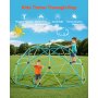 VEVOR Struttura da Arrampicata Geometrica a Cupola Larghezza 305 cm con Palloni da Basket, Carico 453 kg, Attrezzatura da Arrampicata per Bambini dai 3 ai 10 Anni, Parco Giochi Giardino