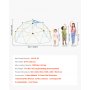 VEVOR Struttura da Arrampicata Geometrica con Cupola da Arrampicata e Rete (305 cm), Capacità di Carico 453 kg, Attrezzatura da Arrampicata per Bambini dai 3 ai 10 Anni, Parco Giochi, Blu Giallo