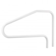 VEVOR Corrimano per Piscina 1220 x 813 mm, Carico di 100 kg Maniglia Polimerica per Piscina, Manicotto Antiscivolo Staccabile, Montaggio a Incasso, per Centri Benessere, Parchi Acquatici