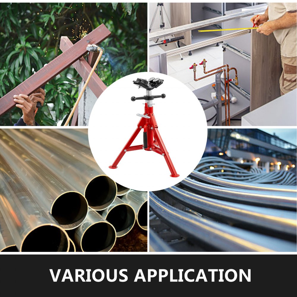 2t Portatubo Cavalletto Idraulico Sollevatore 20 - 37 Pollici Con 4 Sfere