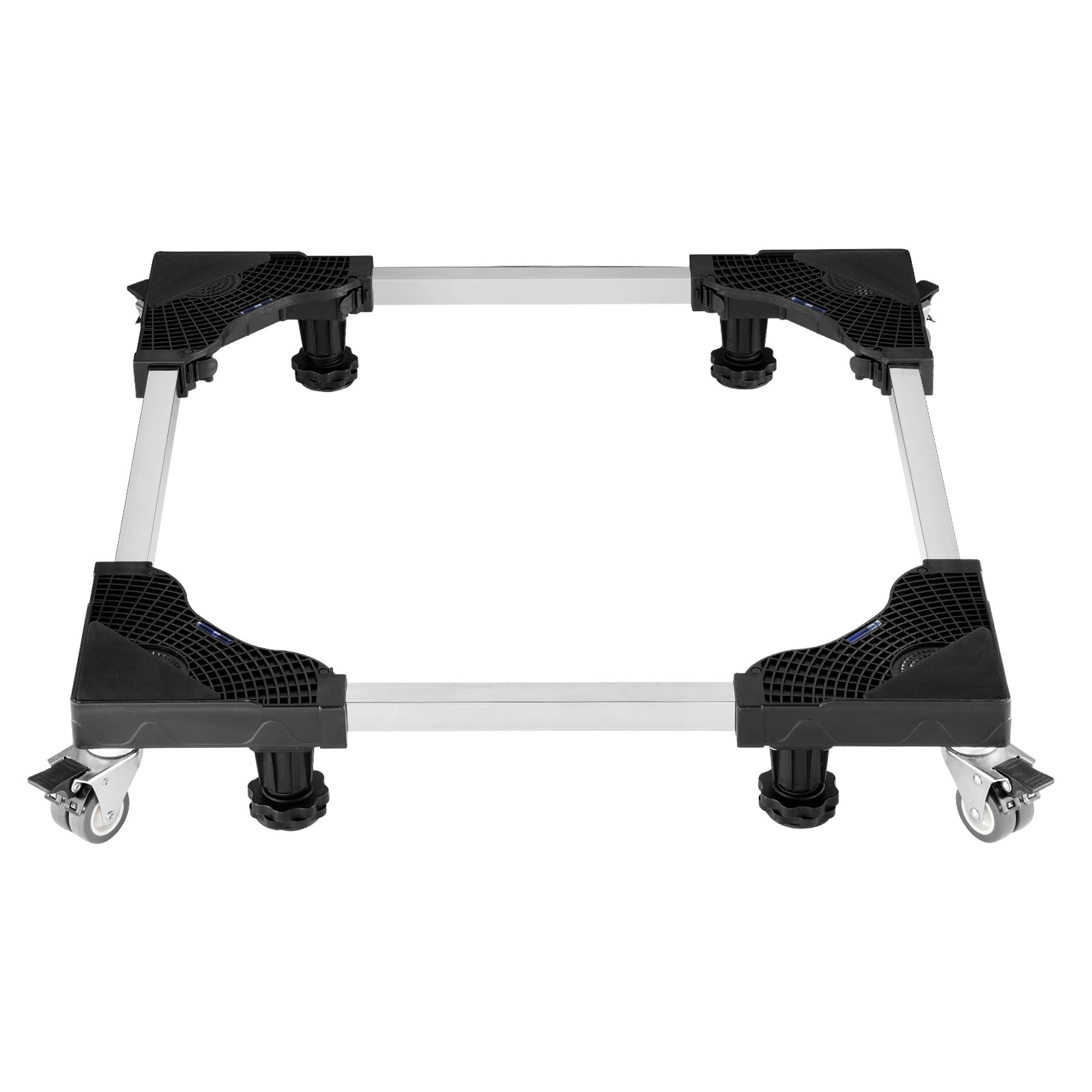 VEVOR Supporto per Frigorifero Base Mobile, Carico 500 kg Supporto per Lavatrice con 8 Ruote Gemelle Bloccabili e 4 Freni, Carrello per Mobili Regolabile 698,5 mm-899,16 mm per Lavatrice Asciugatrice