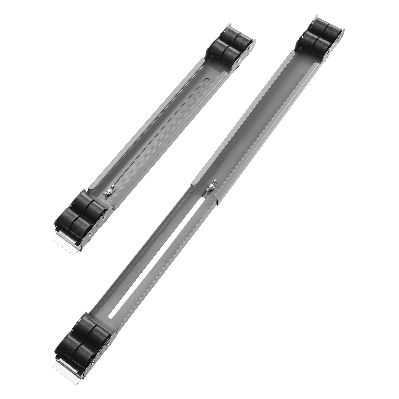 VEVOR Rulli per Carrello per Mobili Elettrodomestici, Capacità di Carico di 149,7 kg, con Base Regolabile, Rulli Estensibili per Spostare Facilmente le Lavatrici, Grigio Asciugatrice
