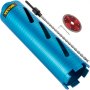 VEVOR Punta per carotaggio a secco, attacco con codolo 5/8"-11 diametro 76,2 mm con punta pilota e lama da 4,5", profondità 241,3 mm, utensile per carotaggio diamantato, punte per seghe a tazza