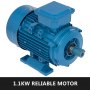 Rigid Base Motor 3 Phase B3 Mounting 3000rpm 400v Voltage 2 Pole Power 1.1kw