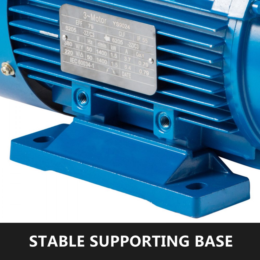 Motore Elettrico Con Trifase Base Rigido 3 Fase B3 400v Tensione 2 Poli 1500w