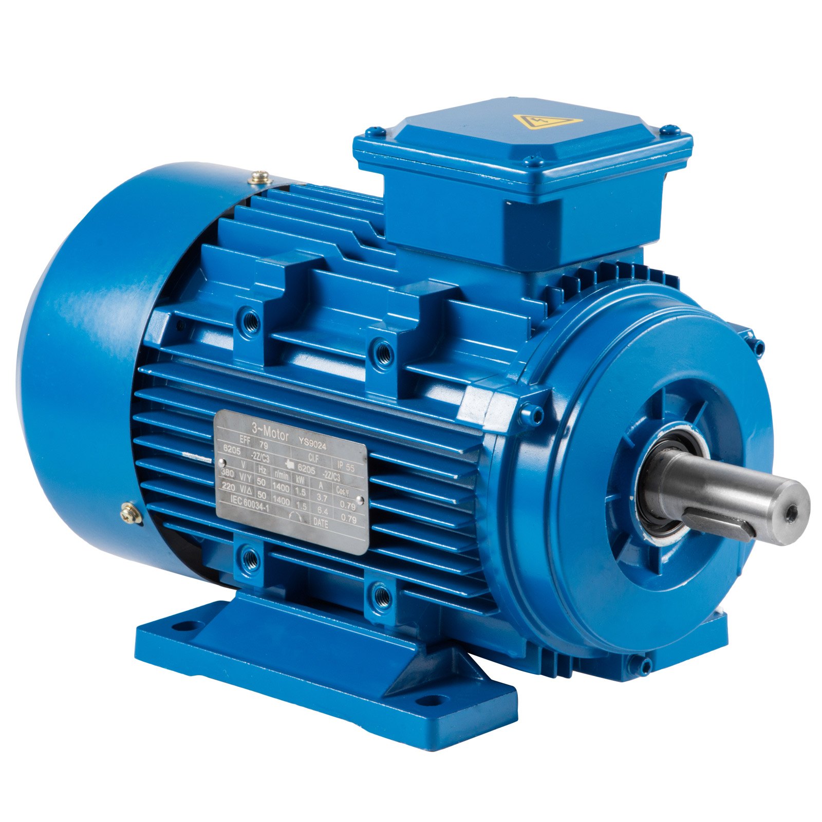 Motore Elettrico Con Trifase Base Rigido 3 Fase B3 400v Tensione 2 Poli 1500w