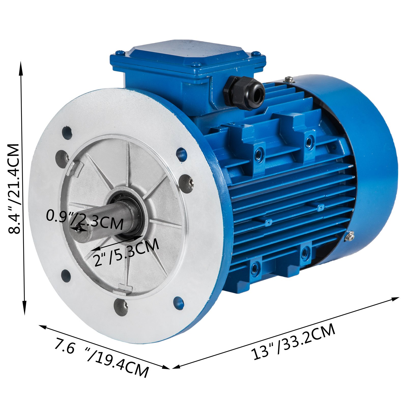 Rigid Base Motor B14 Mounting 3000rpm 400v Voltage 2 Pole Power 2.2kw