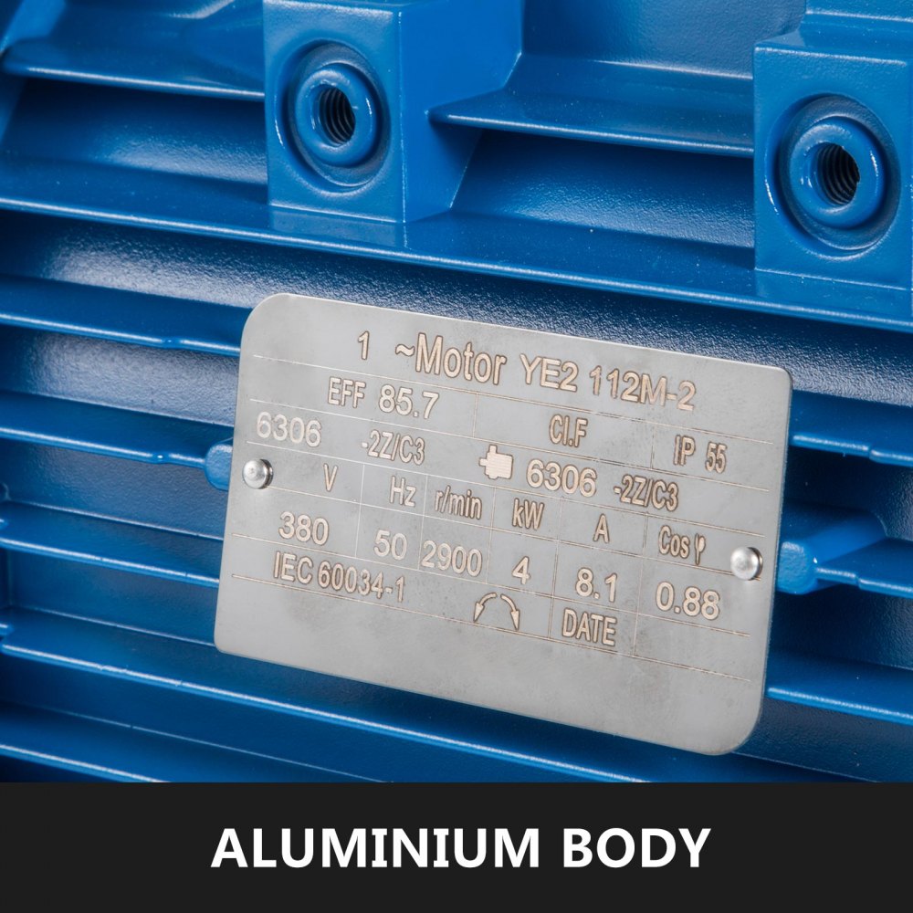 Motore Elettrico 4000w B3 3000rpm Trifase 400v Corpo In Alluminio