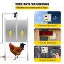 VEVOR Porta Automatica Pollaio Apriporta Automatico per Pollaio da 12V 30x30CM per Porta Automatica per Pollaio Sensore di Luce del Timer a Infrarossi con 2 Telecomandi