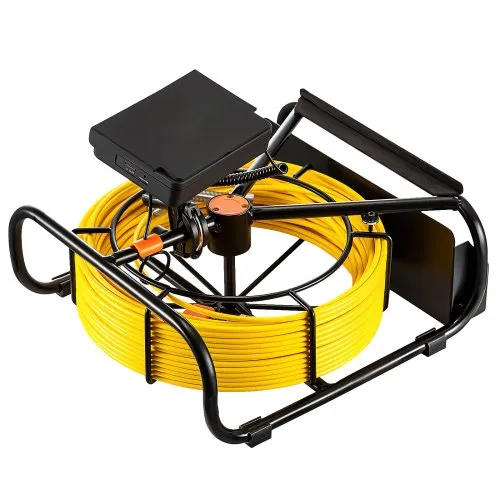Telecamera Per Fognatura VEVOR – Cavo 30 M, Schermo 4,3'', IP68, 6 LED Regolabili, Batteria 4500 MAh