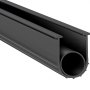 VEVOR Guarnizione per Porta del Garage 3 m Striscia di Guarnizione in Gomma Larghezza 10 cm 8 mm Estremità a T per Evitare la Penetrazione del Vento Pellicola Antipioggia per Porta Magazzino Fabbrica