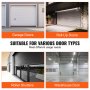 VEVOR Guarnizione per Porta del Garage 6 m Striscia di Guarnizione in Gomma Larghezza 10 cm 8 mm Estremità a T per Evitare la Penetrazione del Vento Pellicola Antipioggia per Porta Magazzino Fabbrica