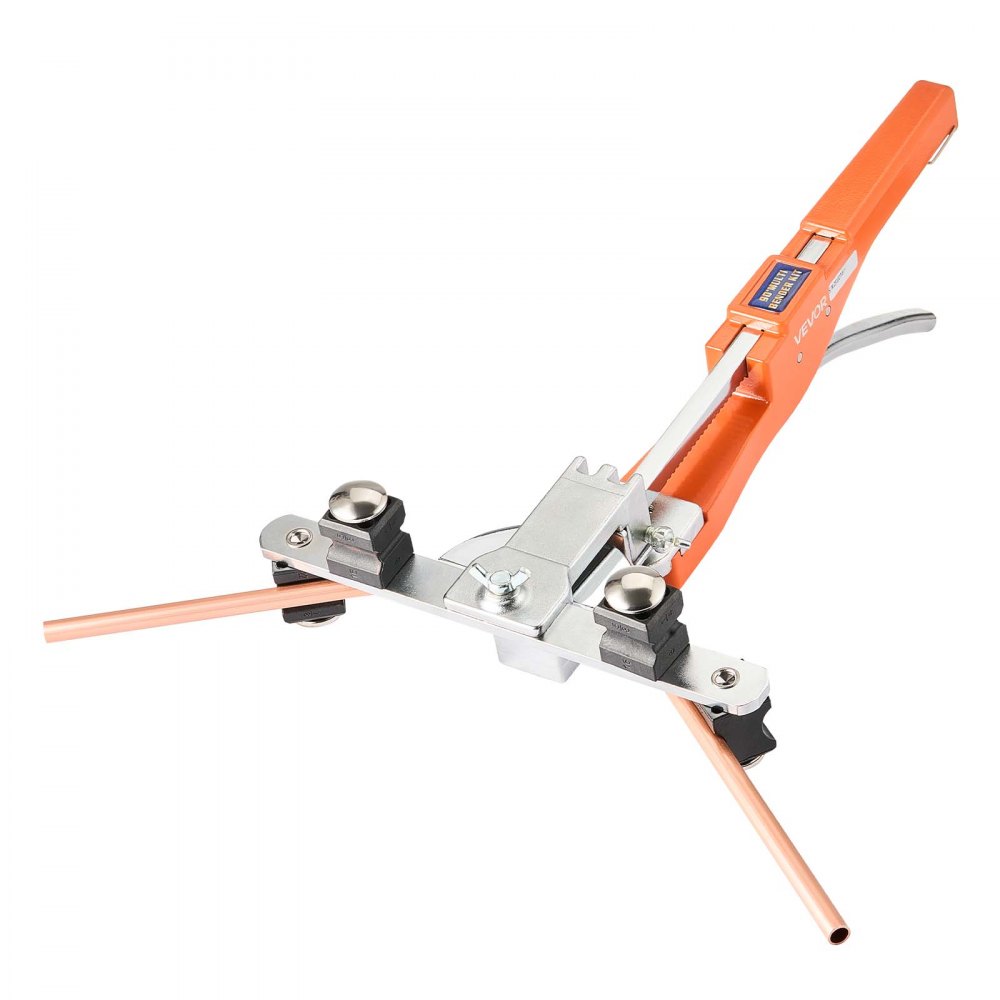 VEVOR Kit Piegatubi Pinza Piegatrice Manuale per Tubi in Rame e Alluminio, Utensile per Piegatura Manuale Spessore Compatibile 0,5-1,2 mm Angolo di Piegatura max. 90° per Riparazione Impianti