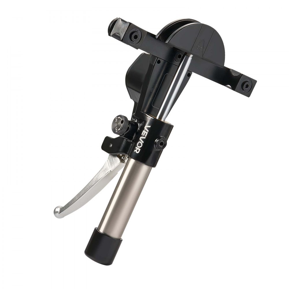 VEVOR Kit Piegatubi Idraulico 6-22mm Pinza Piegatrice Idraulica per Tubi in Rame, Set di Utensili per Piegatura HVAC Curvatura a 90° con 7 Matrici in Lega di Alluminio, per Riparazione di Automobili