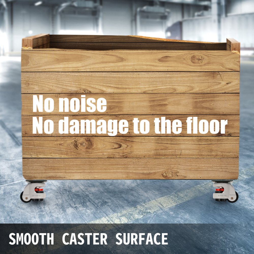 Set di ruote in nylon GD-40F e cuscinetti NBR di 4 rotelle di livellamento