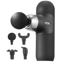 VEVOR Mini Massaggiatore per Massaggio Tessuti Profondi, Massaggiatore Elettrico per Muscolare a Percussione Portatile, Alleviare Dolore, Rilassamento Muscolare, 4 Livelli Velocità, 7,4 V 2500 mAh