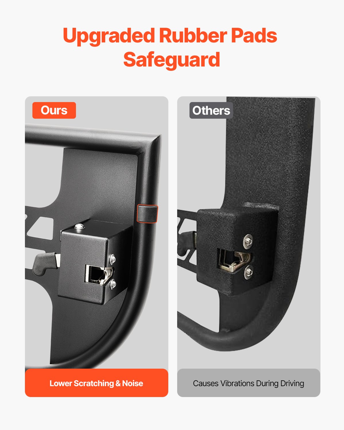 VEVOR Porte Tubolari Jeep, 2 Porte, Stile Caccia con Cerniere Resistenti e Chiusura OE, Porte per Jeep con Cuscinetti in Gomma e Tubo in Acciaio Temprato, per Jeep Wrangler JK 2007-2018