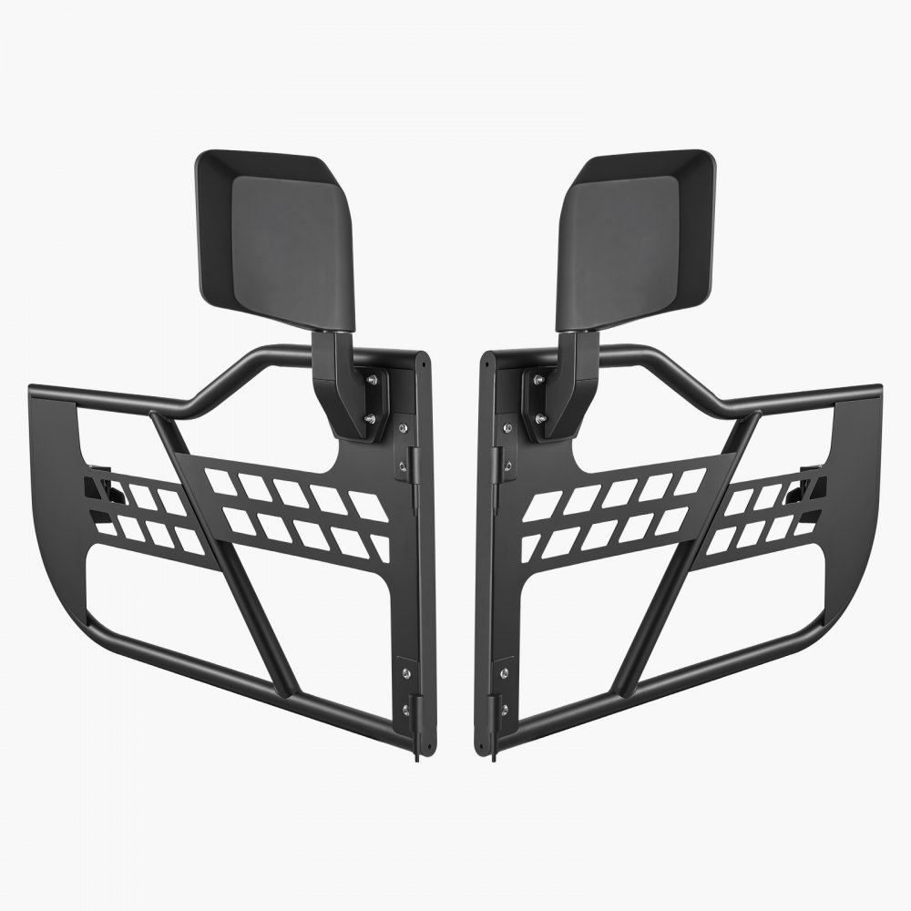 VEVOR Jeep 2-door hunting-style tubular doors with heavy-duty hinges and OE locking mechanism, Jeep doors with rearview mirrors, fits 2018-2024 Jeep Wrangler JL and 2020-2024 Jeep Gladiator JT